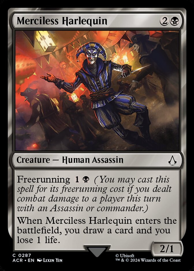 Merciless Harlequin card front