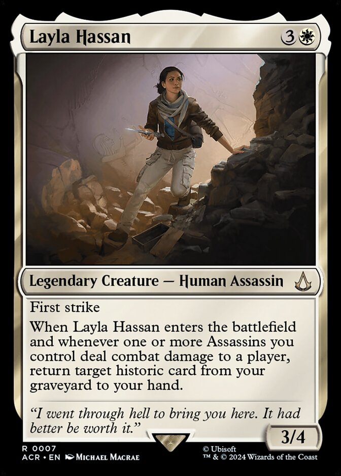 Layla Hassan card front