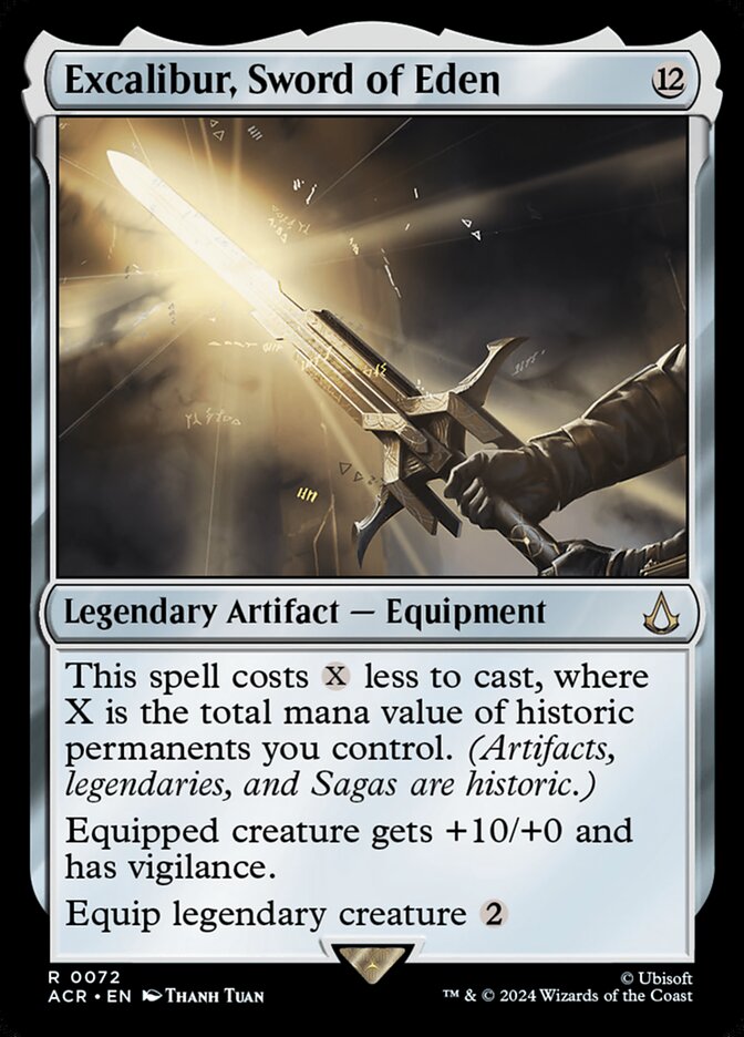 Excalibur, Sword of Eden card front