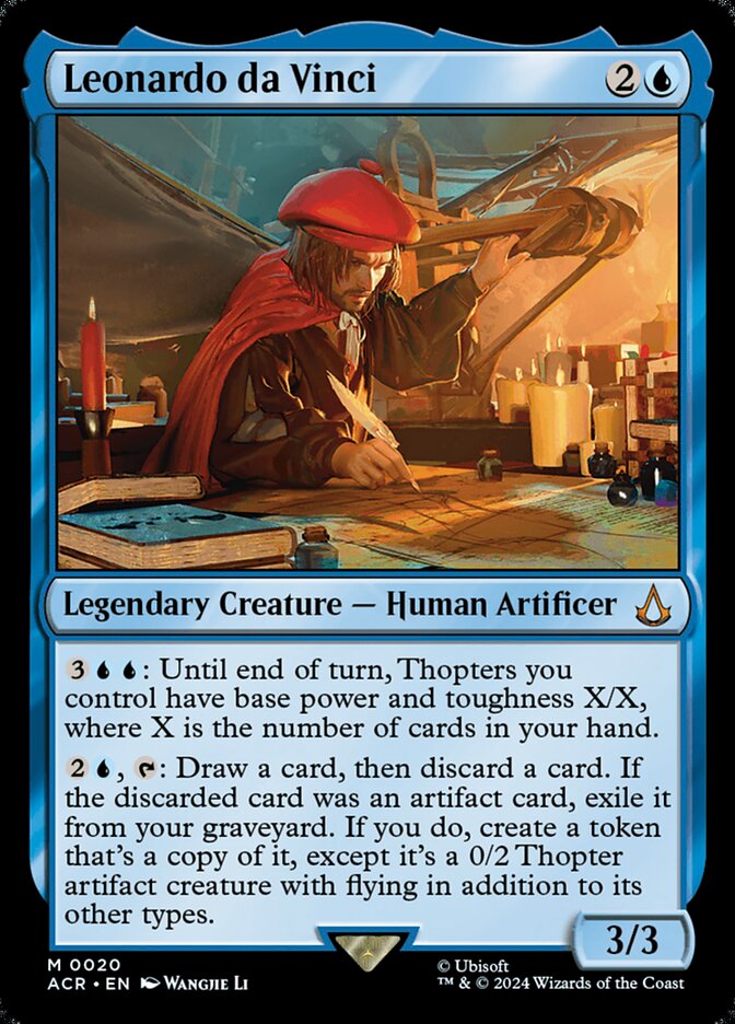 Leonardo da Vinci card front