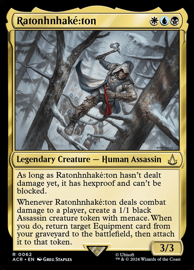 Ratonhnhaké꞉ton card front
