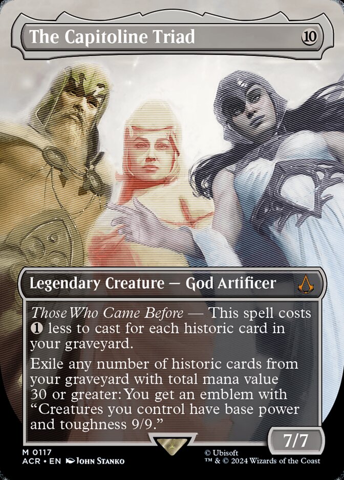 The Capitoline Triad card front