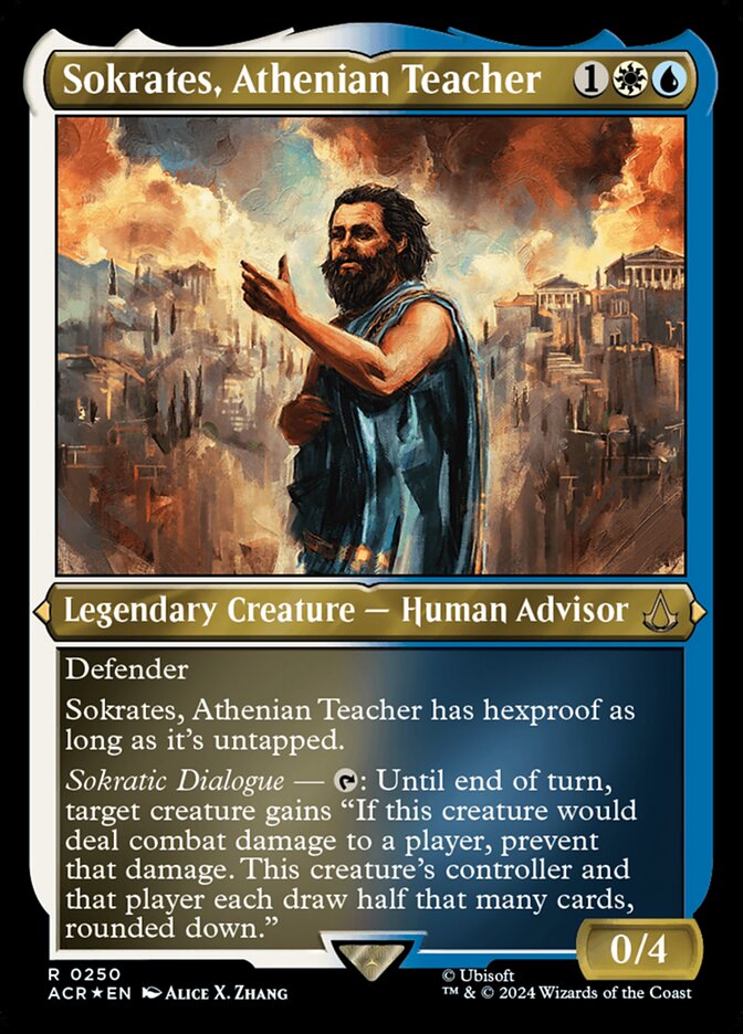 Sokrates, Athenian Teacher card front