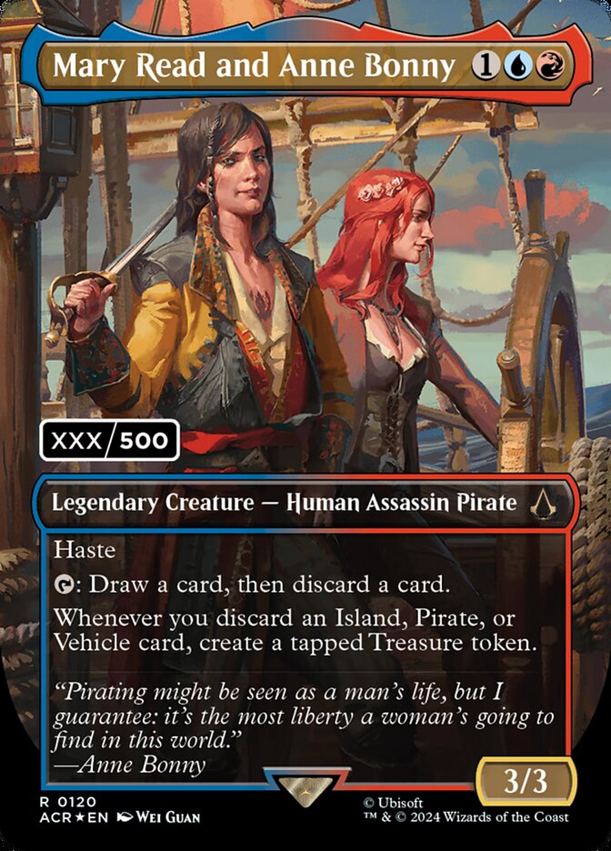 Mary Read and Anne Bonny card front