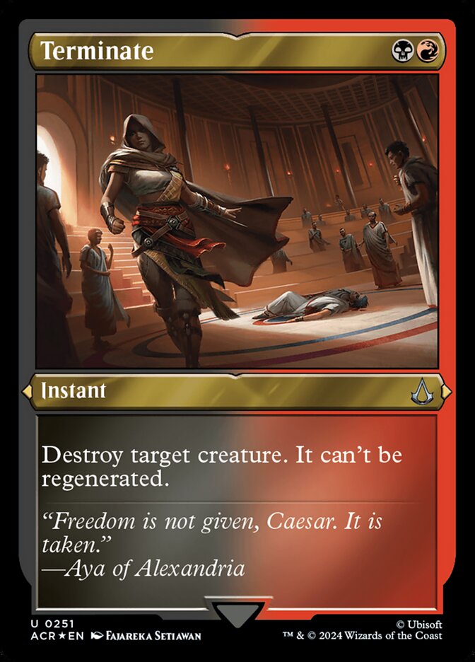Terminate card front