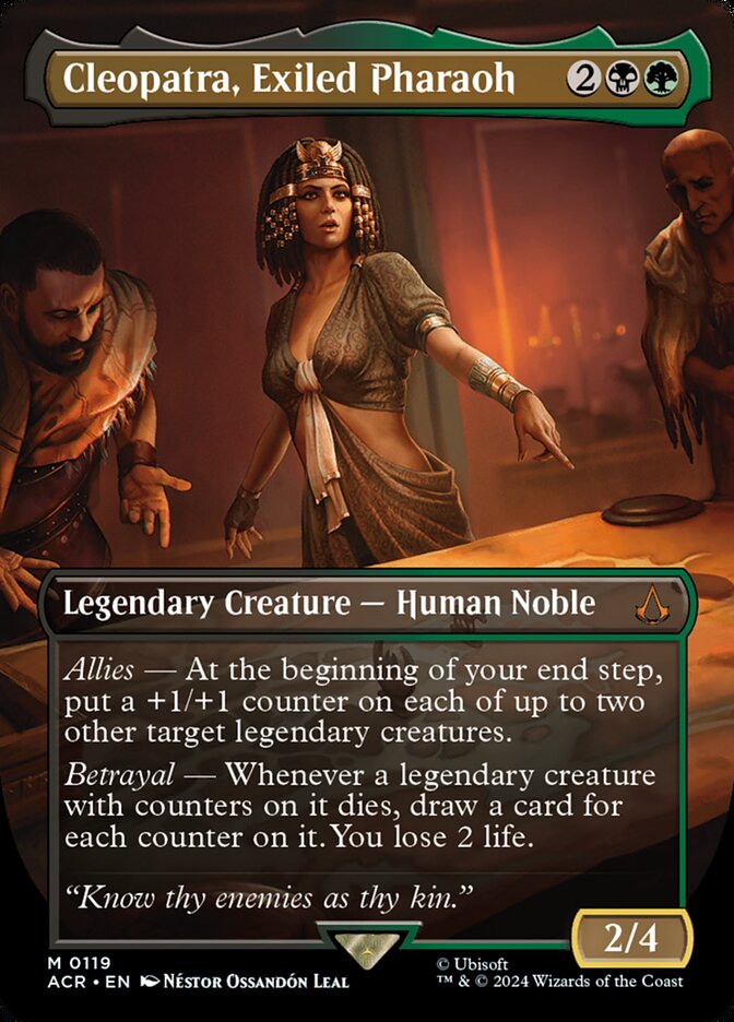Cleopatra, Exiled Pharaoh card front