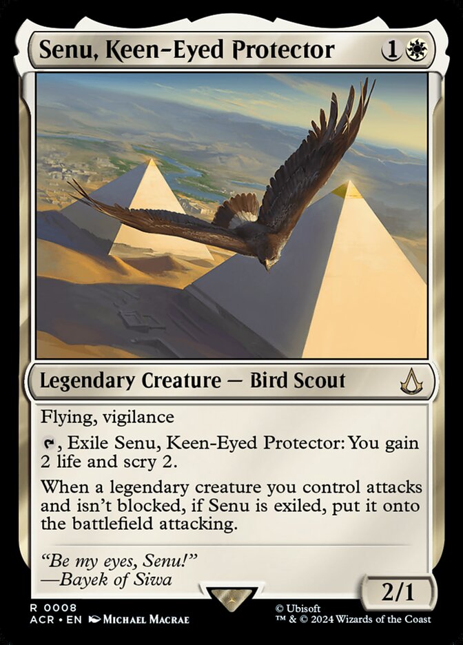 Senu, Keen-Eyed Protector card front