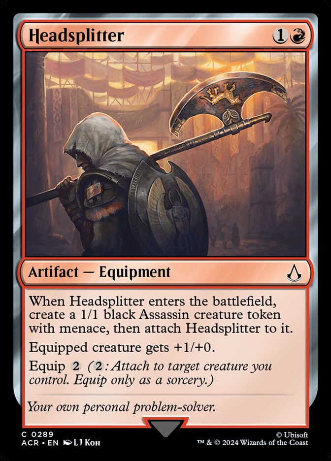 Headsplitter card front