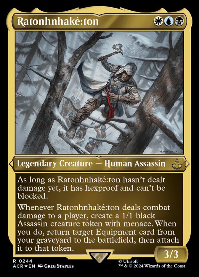 Ratonhnhaké꞉ton card front