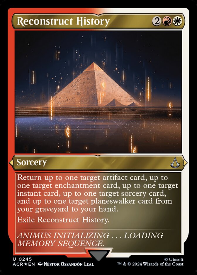Reconstruct History card front