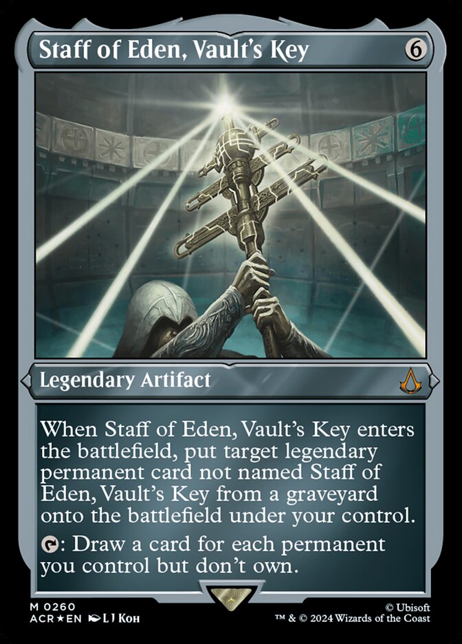 Staff of Eden, Vault's Key card front