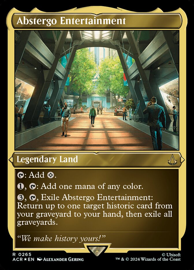 Abstergo Entertainment card front