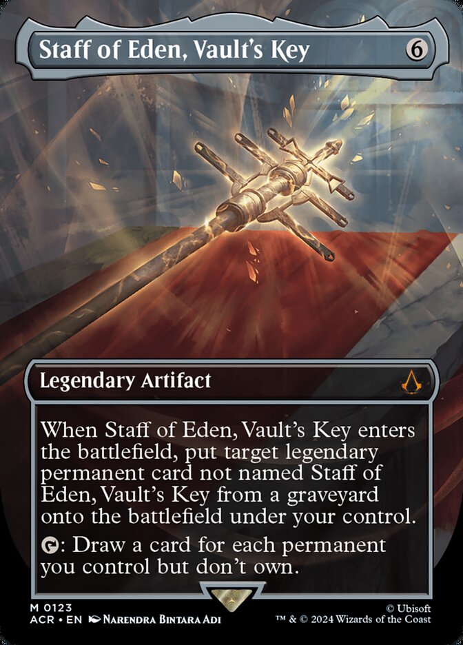 Staff of Eden, Vault's Key card front