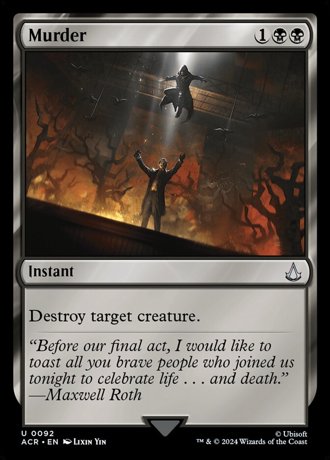 Murder card front