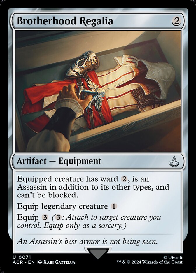 Brotherhood Regalia card front