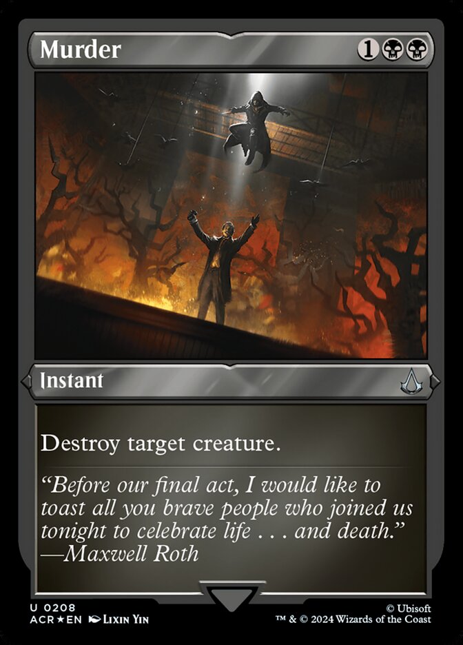 Murder card front