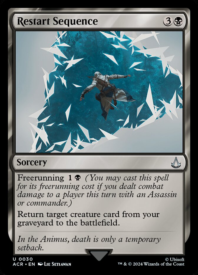 Restart Sequence card front