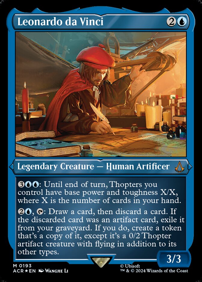 Leonardo da Vinci card front