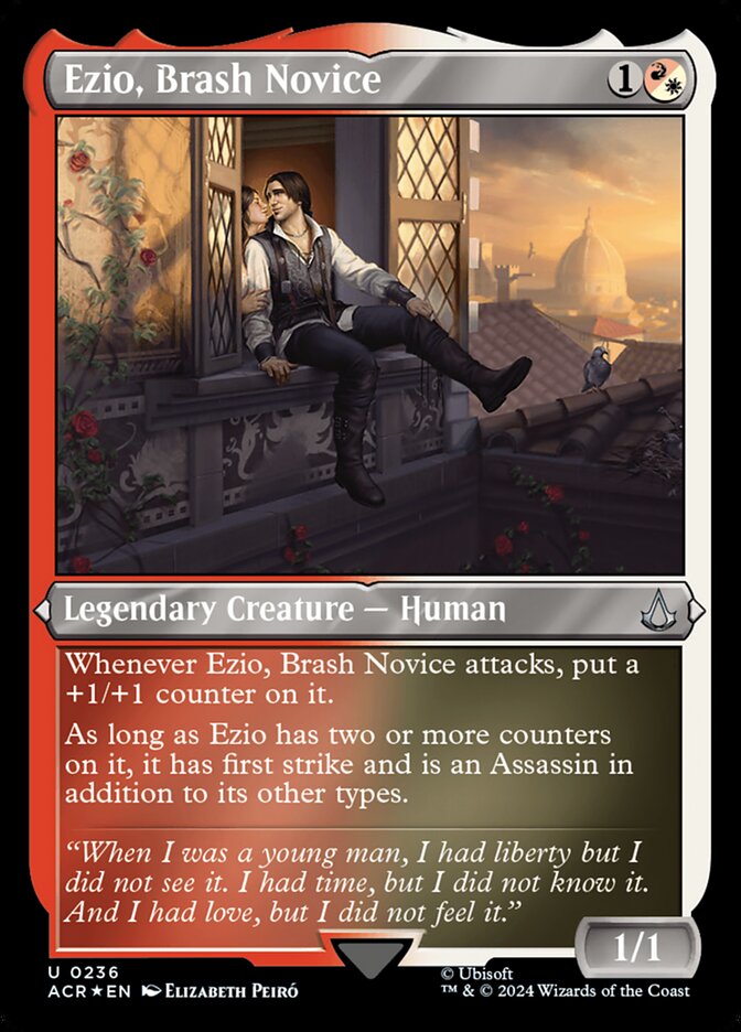 Ezio, Brash Novice card front