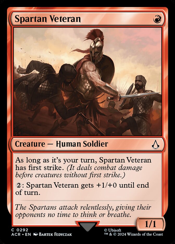Spartan Veteran card front
