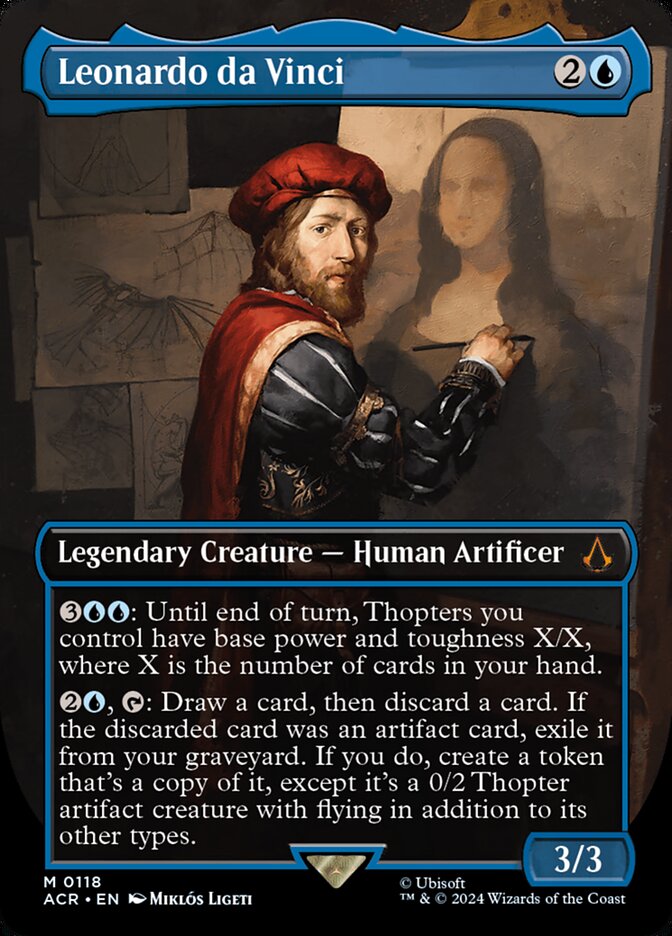 Leonardo da Vinci card front