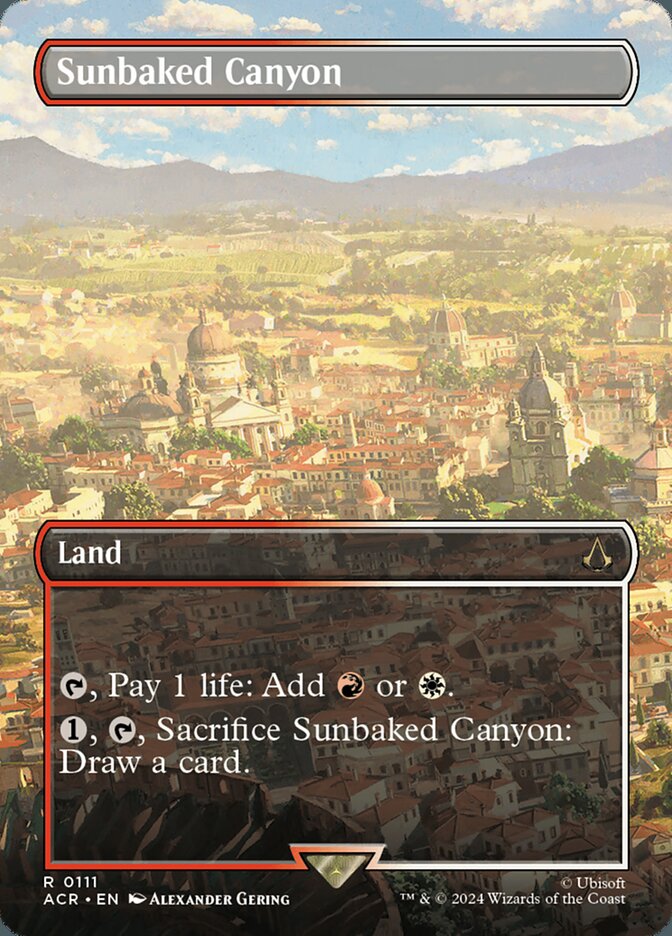 Sunbaked Canyon card front