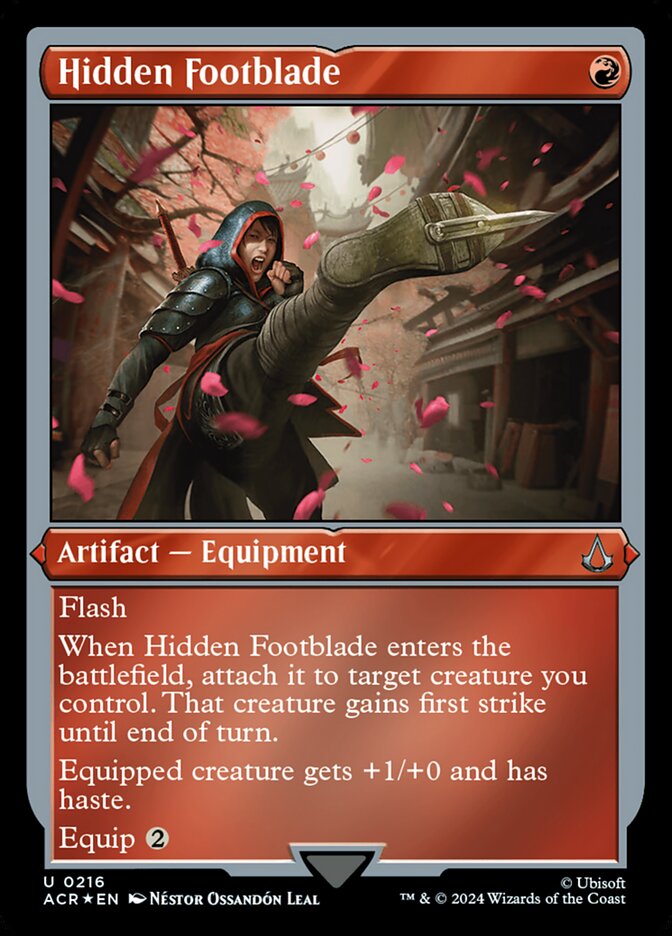Hidden Footblade card front