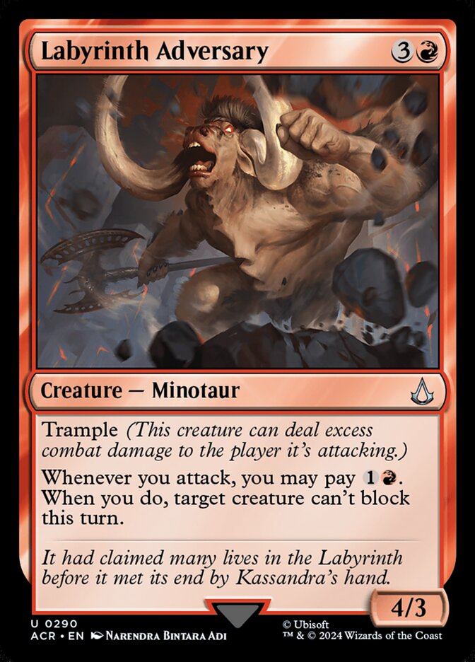 Labyrinth Adversary card front