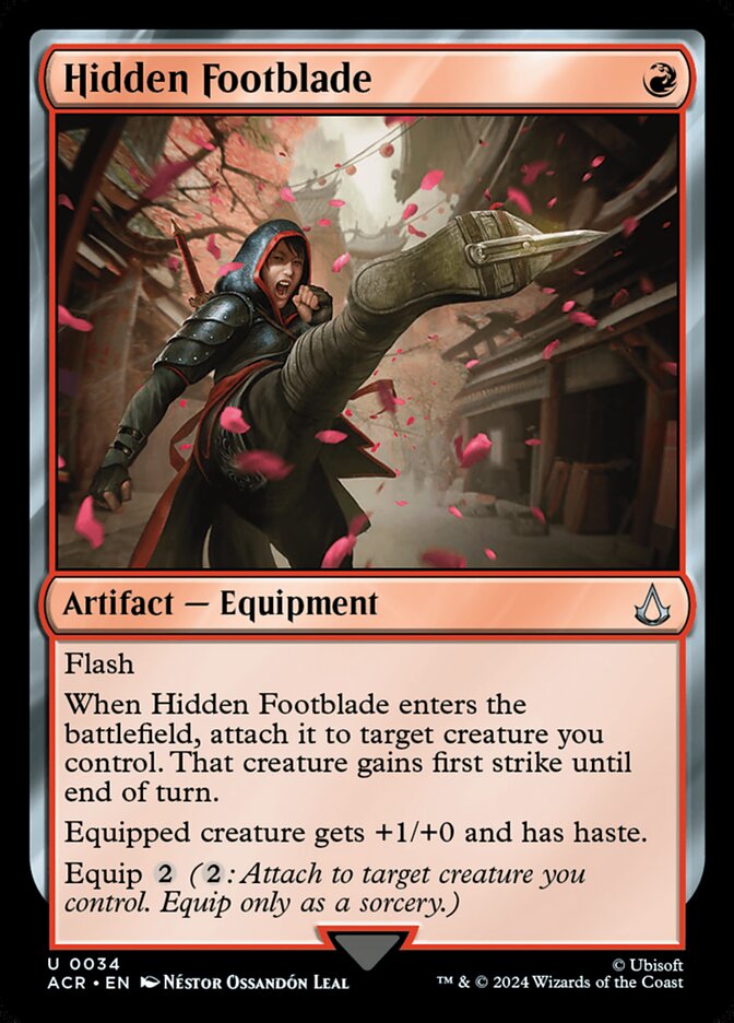 Hidden Footblade card front