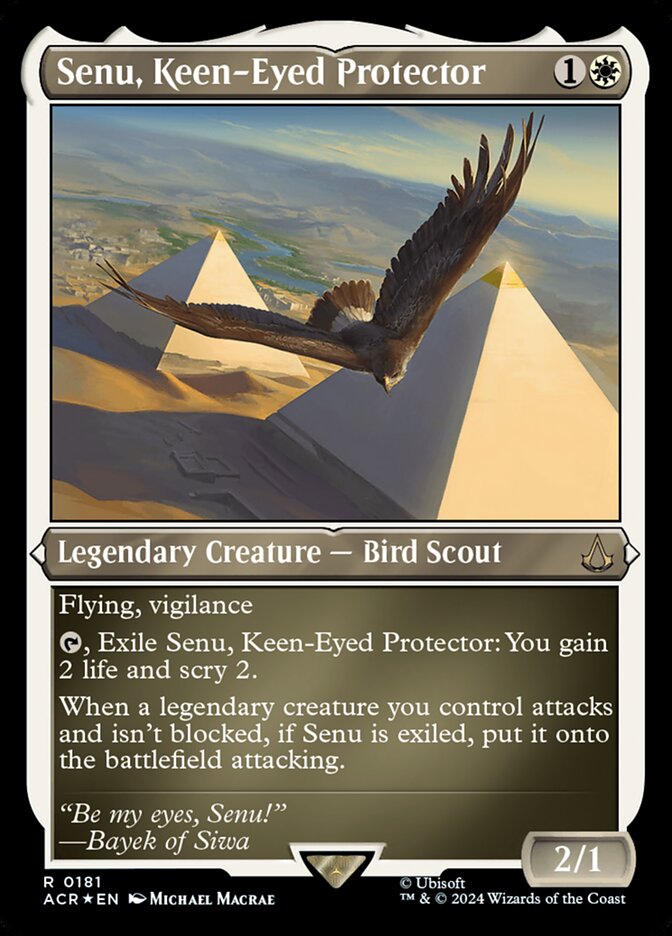 Senu, Keen-Eyed Protector card front