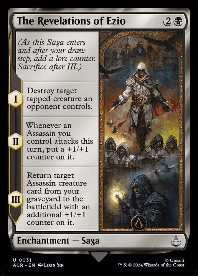 The Revelations of Ezio card front