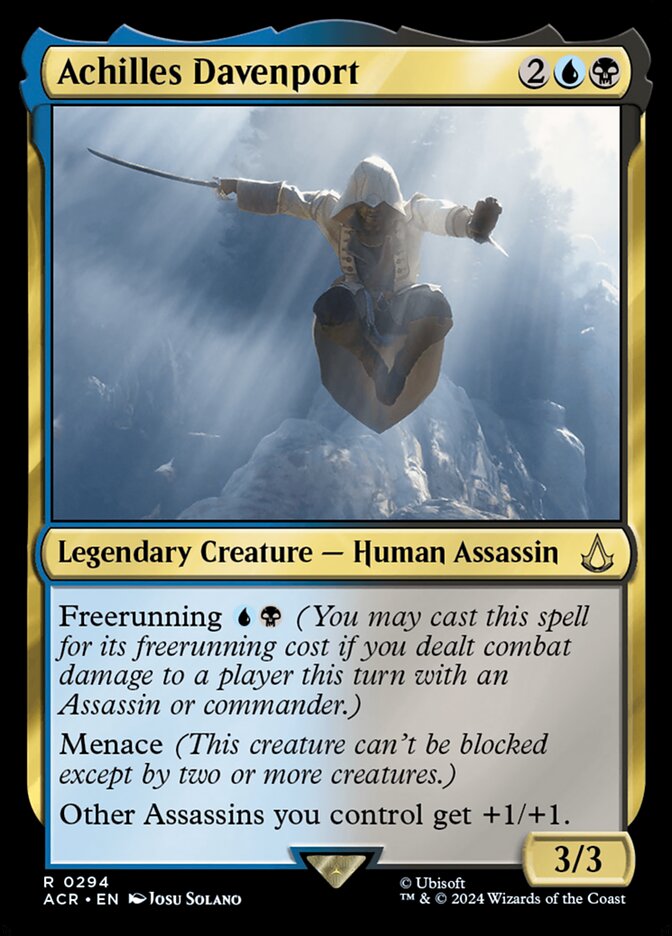 Achilles Davenport card front