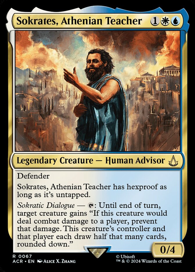 Sokrates, Athenian Teacher card front