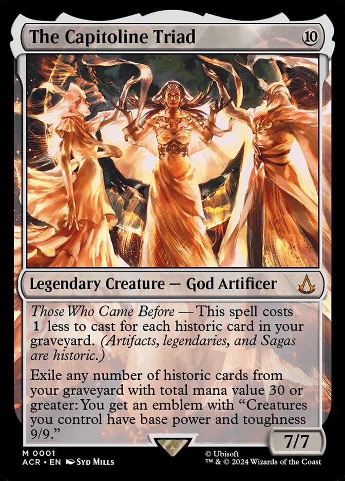 The Capitoline Triad card front