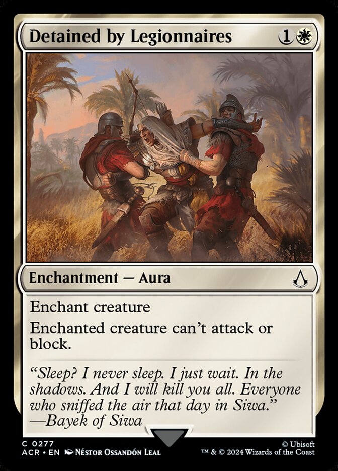 Detained by Legionnaires card front