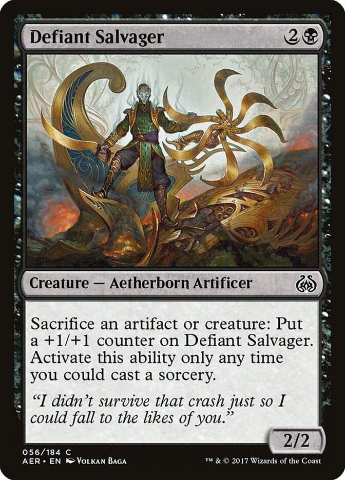 Defiant Salvager card front
