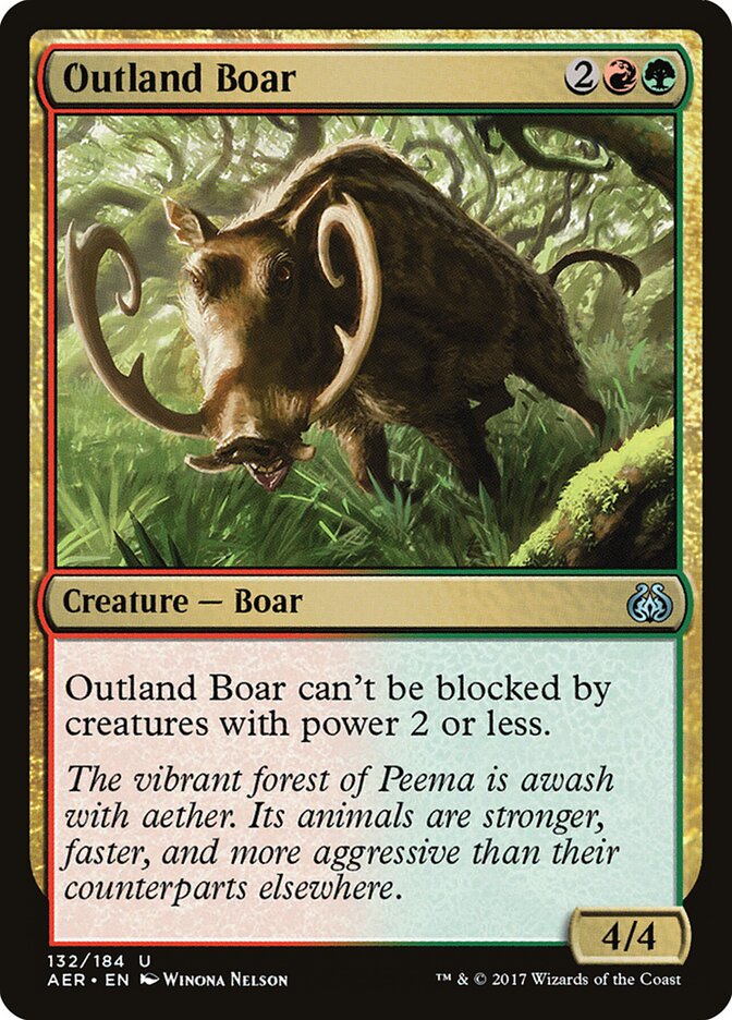 Outland Boar card front