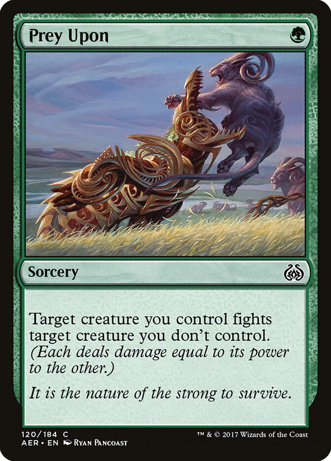 Prey Upon card front