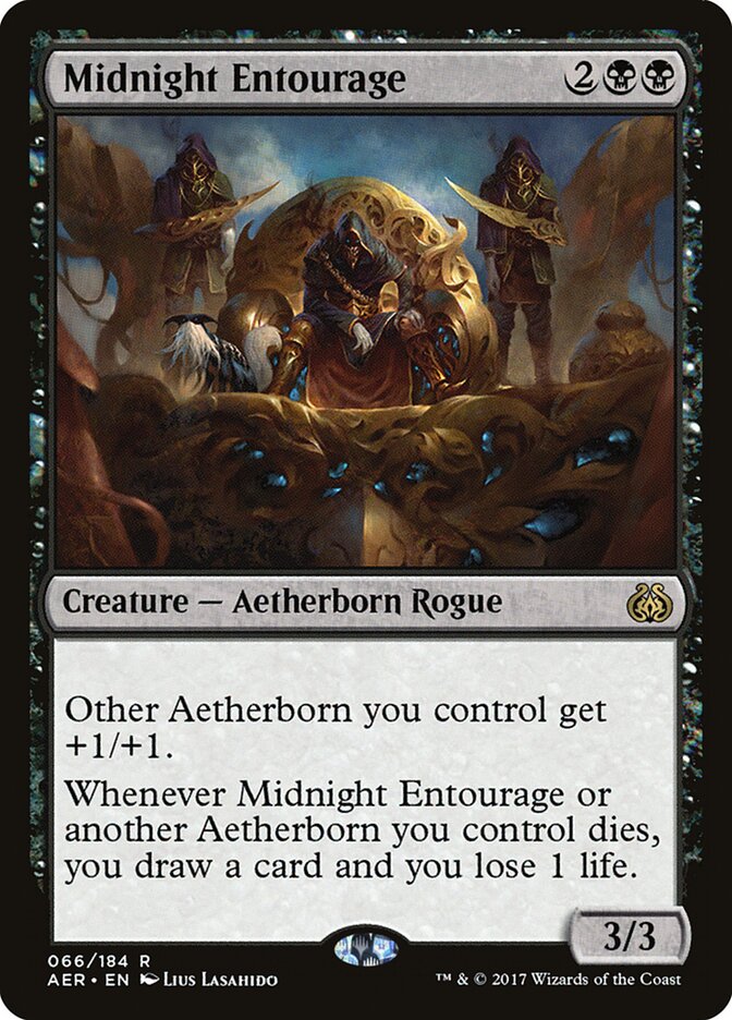 Midnight Entourage card front