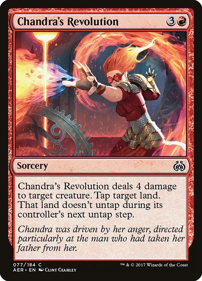 Chandra's Revolution card front