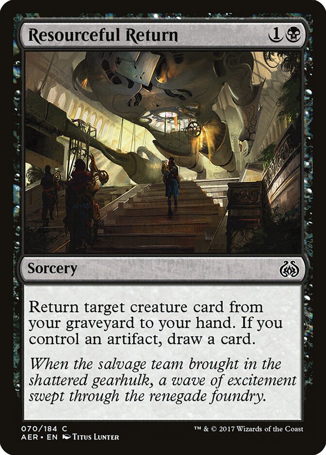 Resourceful Return card front