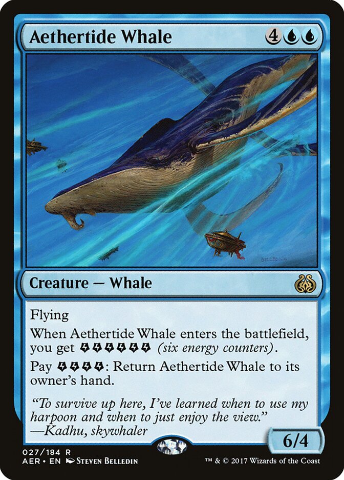 Aethertide Whale card front