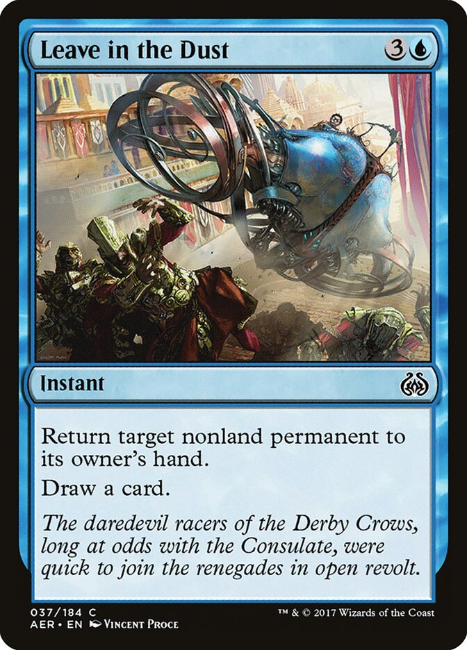 Leave in the Dust card front