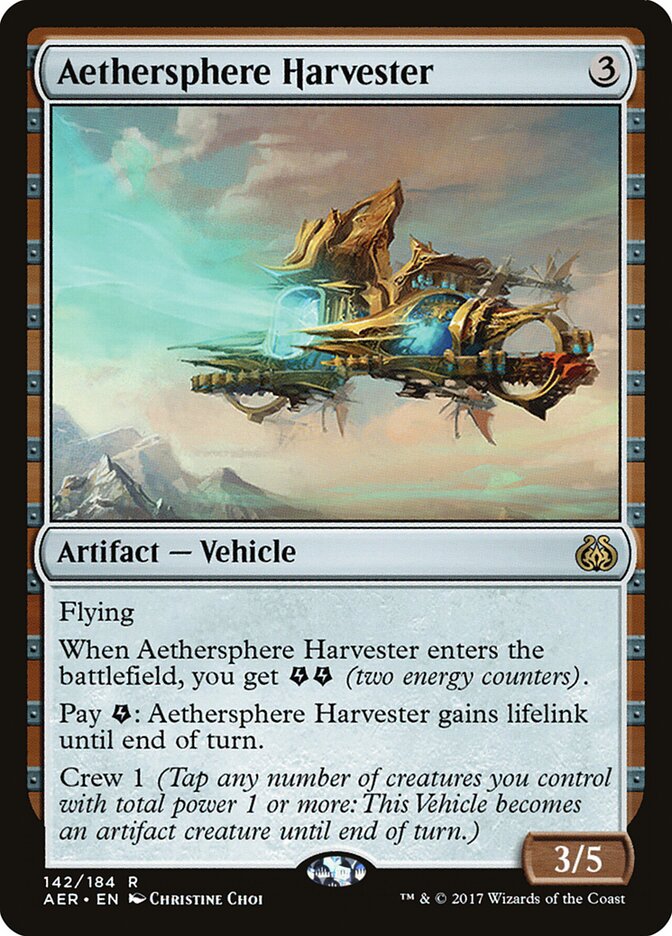 Aethersphere Harvester card front
