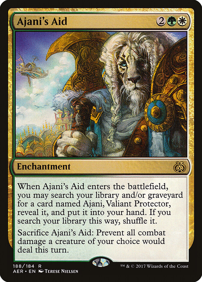 Ajani's Aid card front