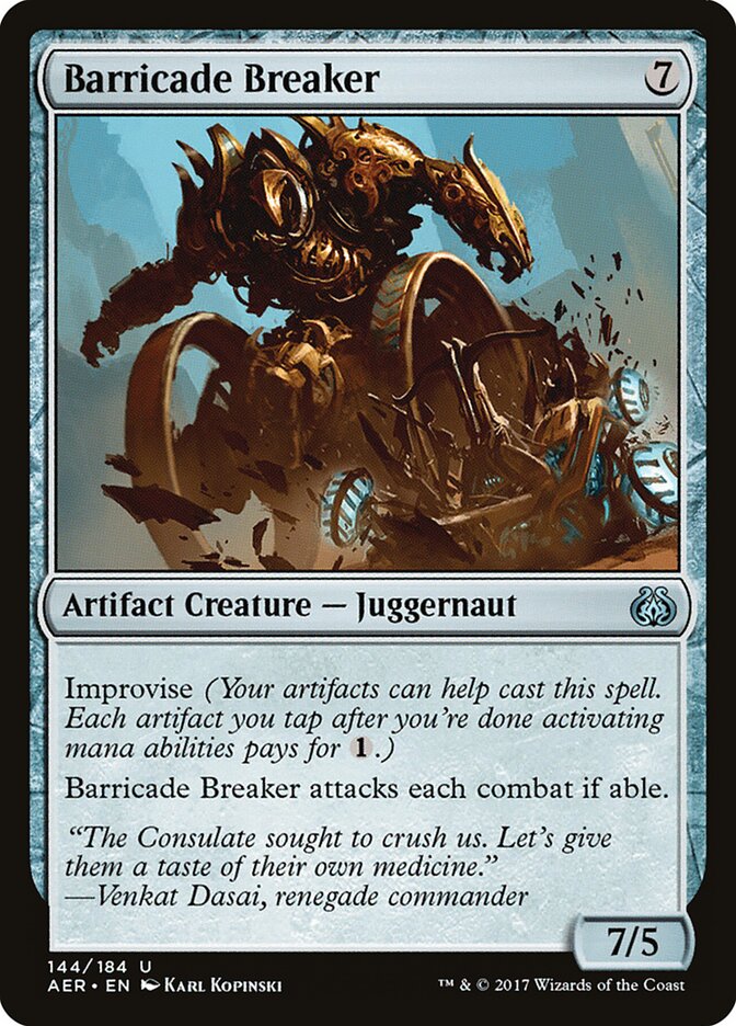 Barricade Breaker card front