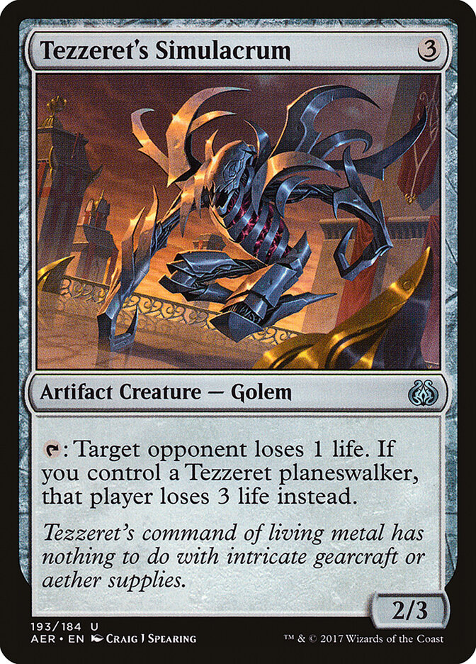 Tezzeret's Simulacrum card front
