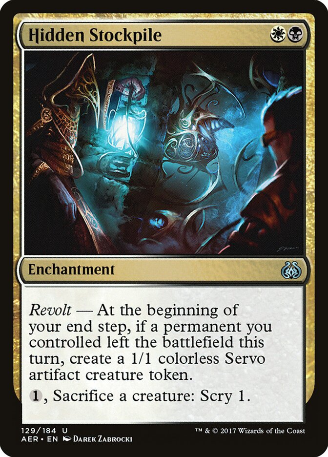 Hidden Stockpile card front