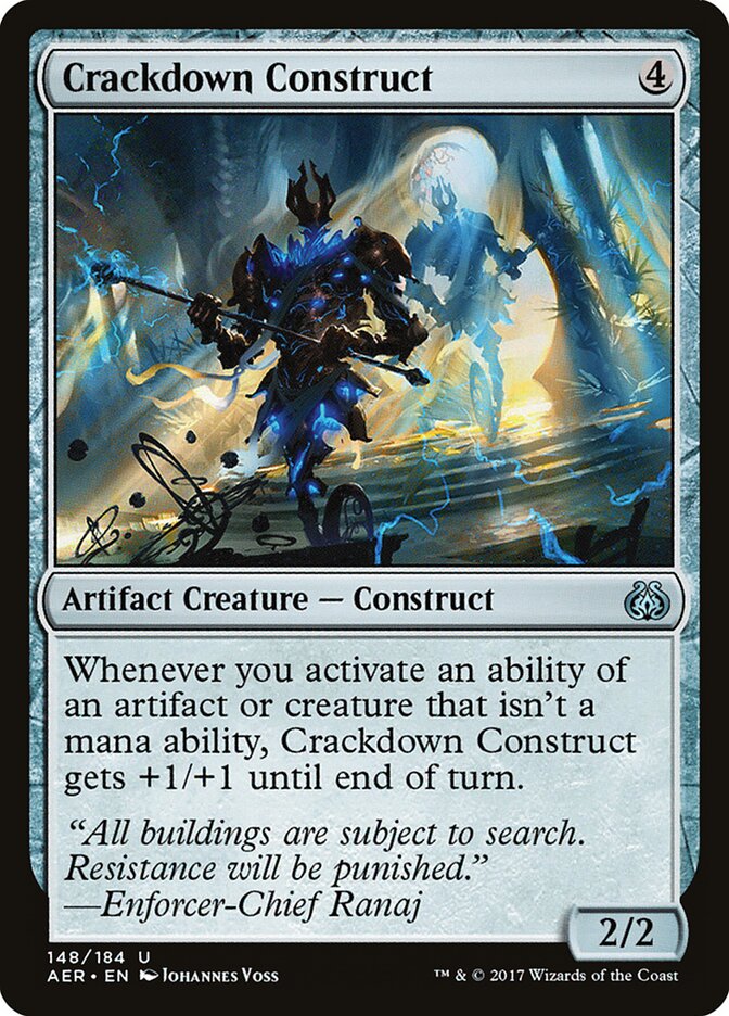 Crackdown Construct card front
