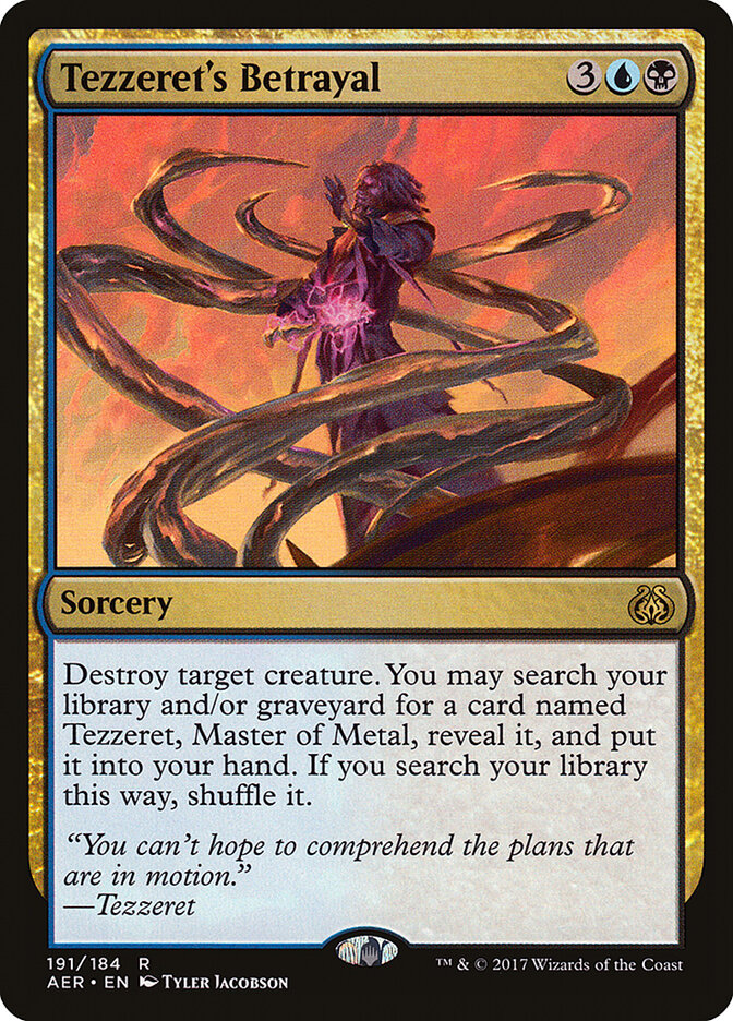 Tezzeret's Betrayal card front